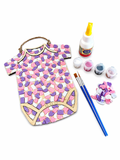 Rompertje Violet-roze-wit
